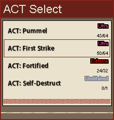 ACT Select UI